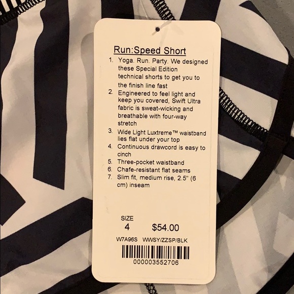 🦄 NWT Lululemon Seawheeze Which Way Sway Speed 4 - Picture 7 of 16